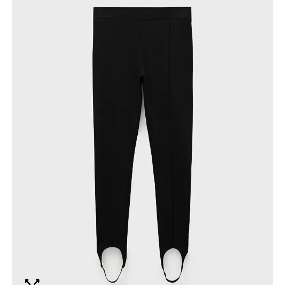 Mango Black Stirrup Pants